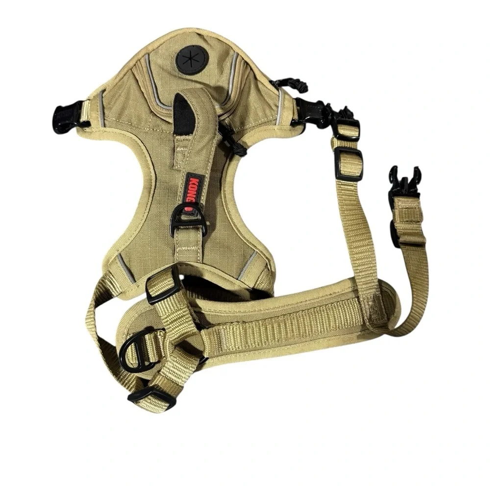 KONG Tan Dog Harness One Small and One Medium